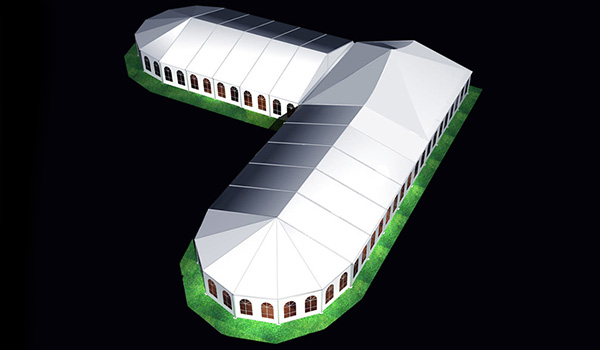 20x50m - SHELTER Bellend Tent - Oval Structures - Wedding Party Marquee - High Peak Tent - MPT--02