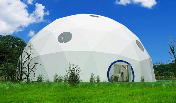 dia.25m - SHELTER Geodome Tent - Event Domes - Half Dome Structures - Geodesic-Dome-Tent-