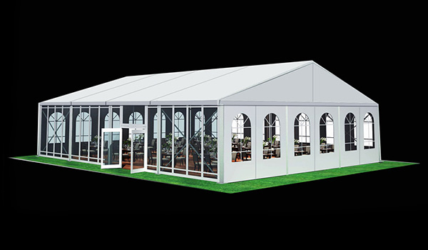 15x20m - SHELTER Wedding Hall - Luxury Party Tent with Glass Window - Reception Catering Tent - M Series-