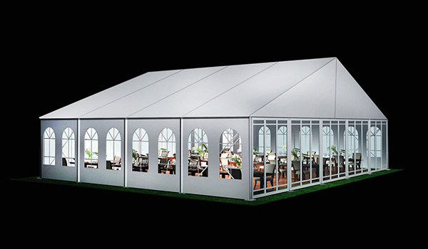 15x12m - SHELTER Wedding Hall - Luxury Party Tent with Glass Window - Reception Catering Tent - G Series-15x12m
