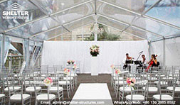 carpas 8 metros transparentes para bodas de 80 - 100 personas