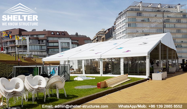 Carpa para Restaurante Con extensión de patio y banquete de interior - 20 x 15 metros (4)