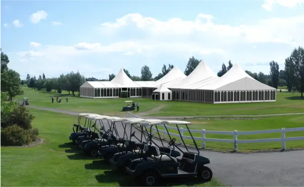 Mixed Party Clear Span Tents 4